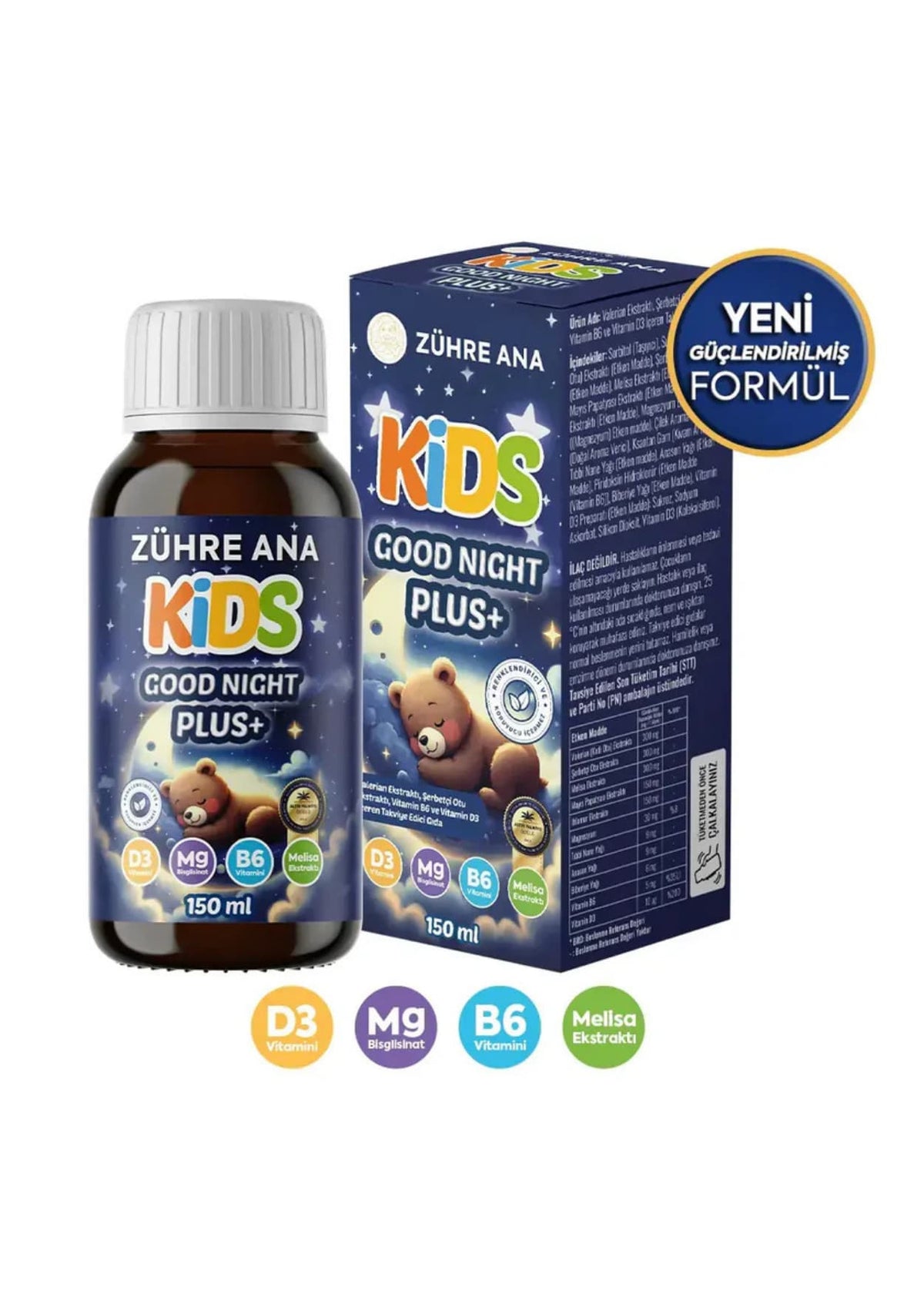 Zühre Ana Kids Good Night Plus Şurup 150ml