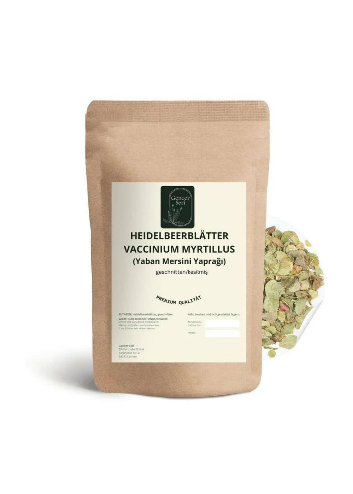 Gencer Seri Yaban Mersini Yaprakları (Kesilmiş) 100g
