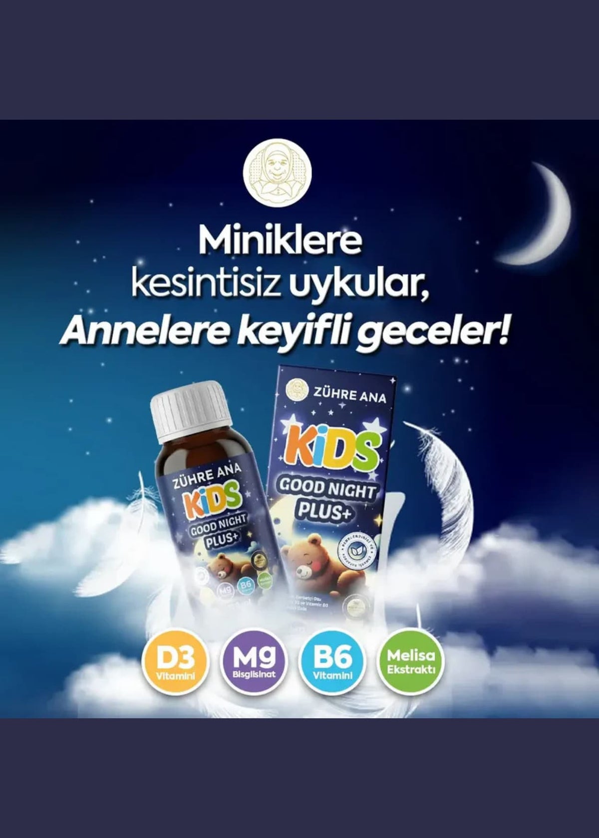 Zühre Ana Kids Good Night Plus Şurup 150ml
