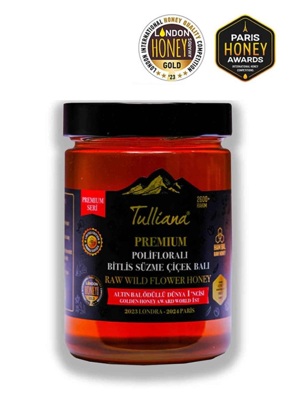 Tulliana Premium | Bitlis Süzme Çiçek Balı Polifloralı 450g