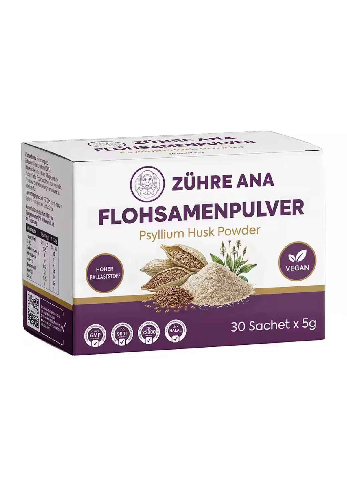 Zühre Ana Karnıyarık Otu (Psyllium) Tozu 30x5 g