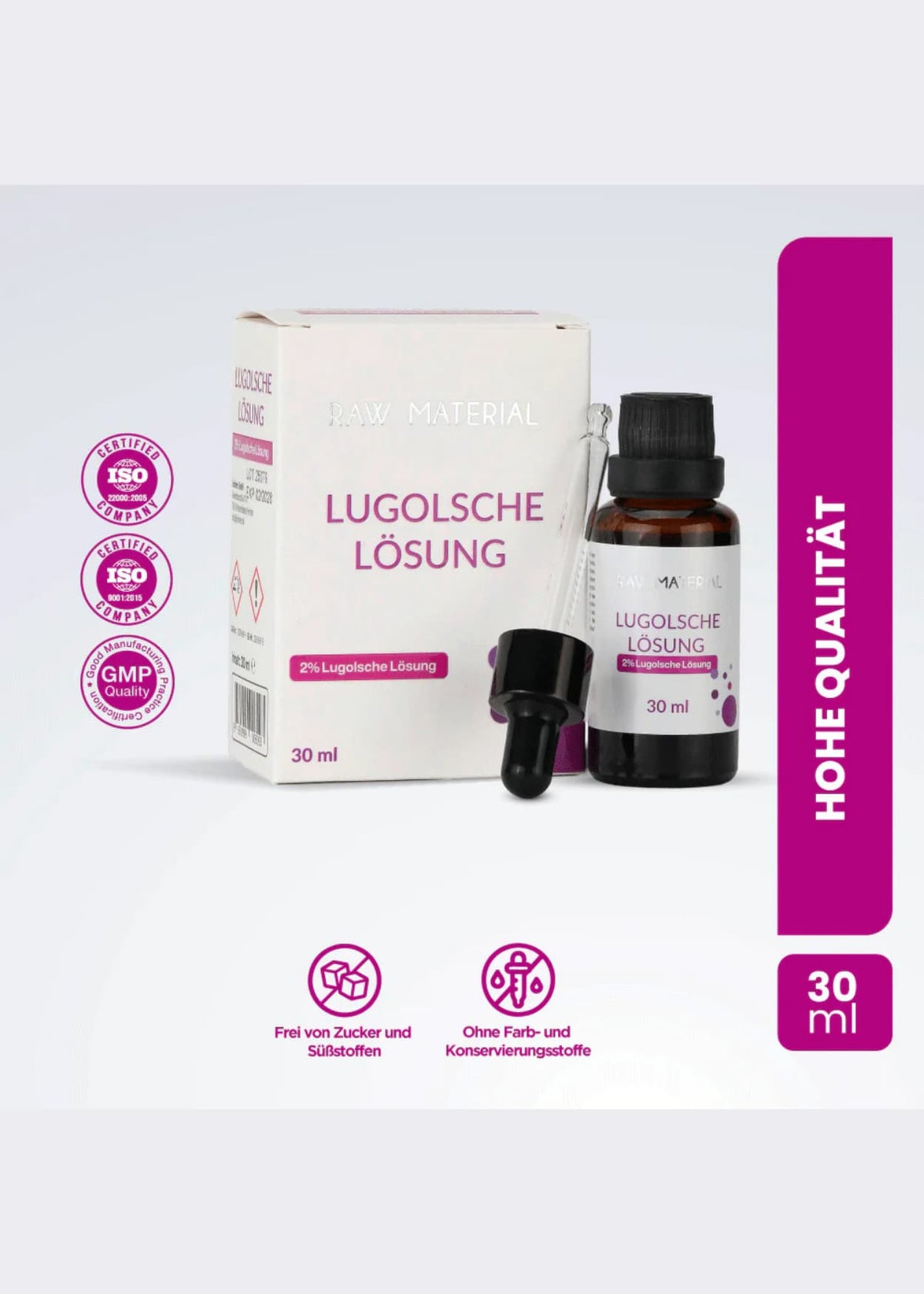 2% Lugolsche Lösung Jod Tropfen 30ml