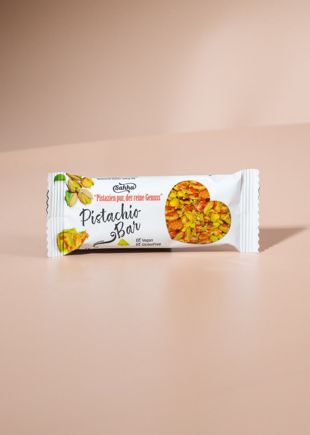 Sahha Glutensiz Antep Fıstıklı Bar 40g
