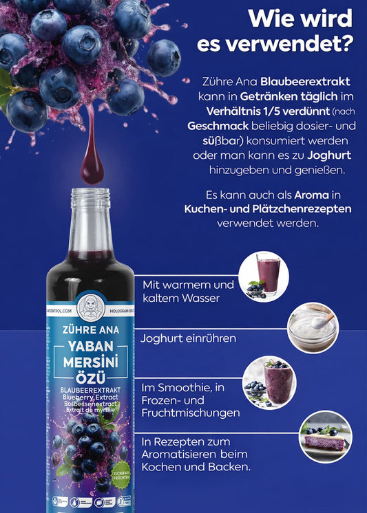 Zühre Ana Blaubeer Extrakt 640g