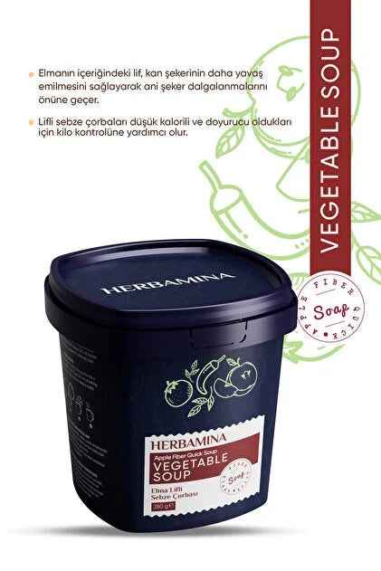 Herbamina Elma Lifli Sebze Çorbası 280g
