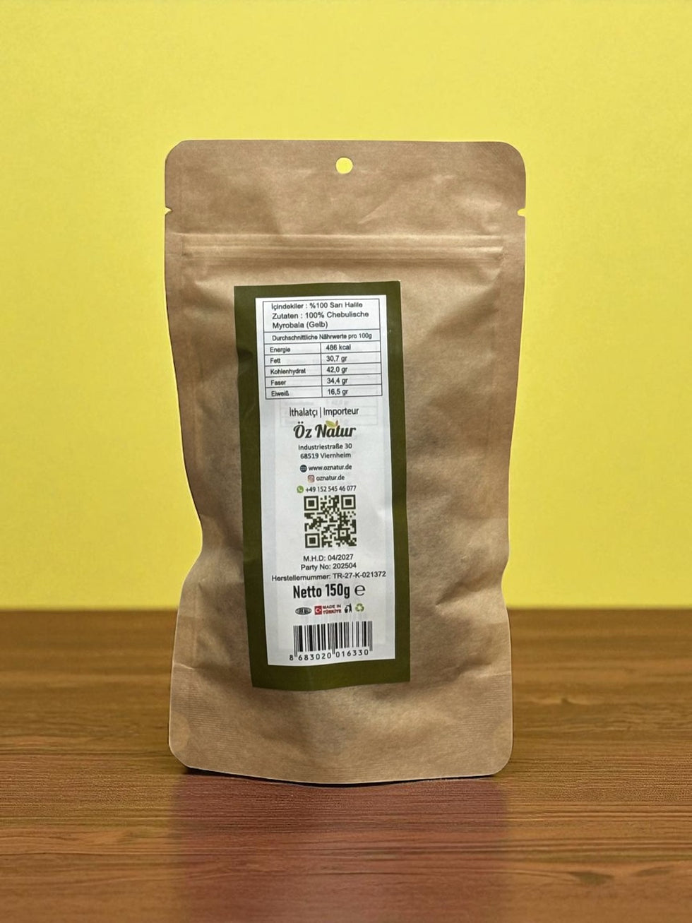 Chebulian Myrobalans (Sarı Halile) 150gr Sarı Chebulian Myrobalans (Sarı Halile) 150gr
