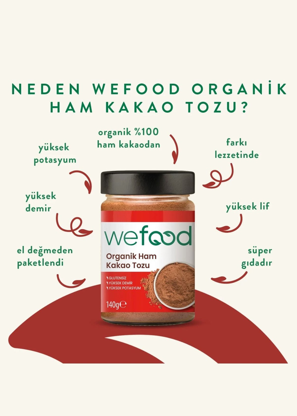 Wefood Ham Kakao Tozu 140g
