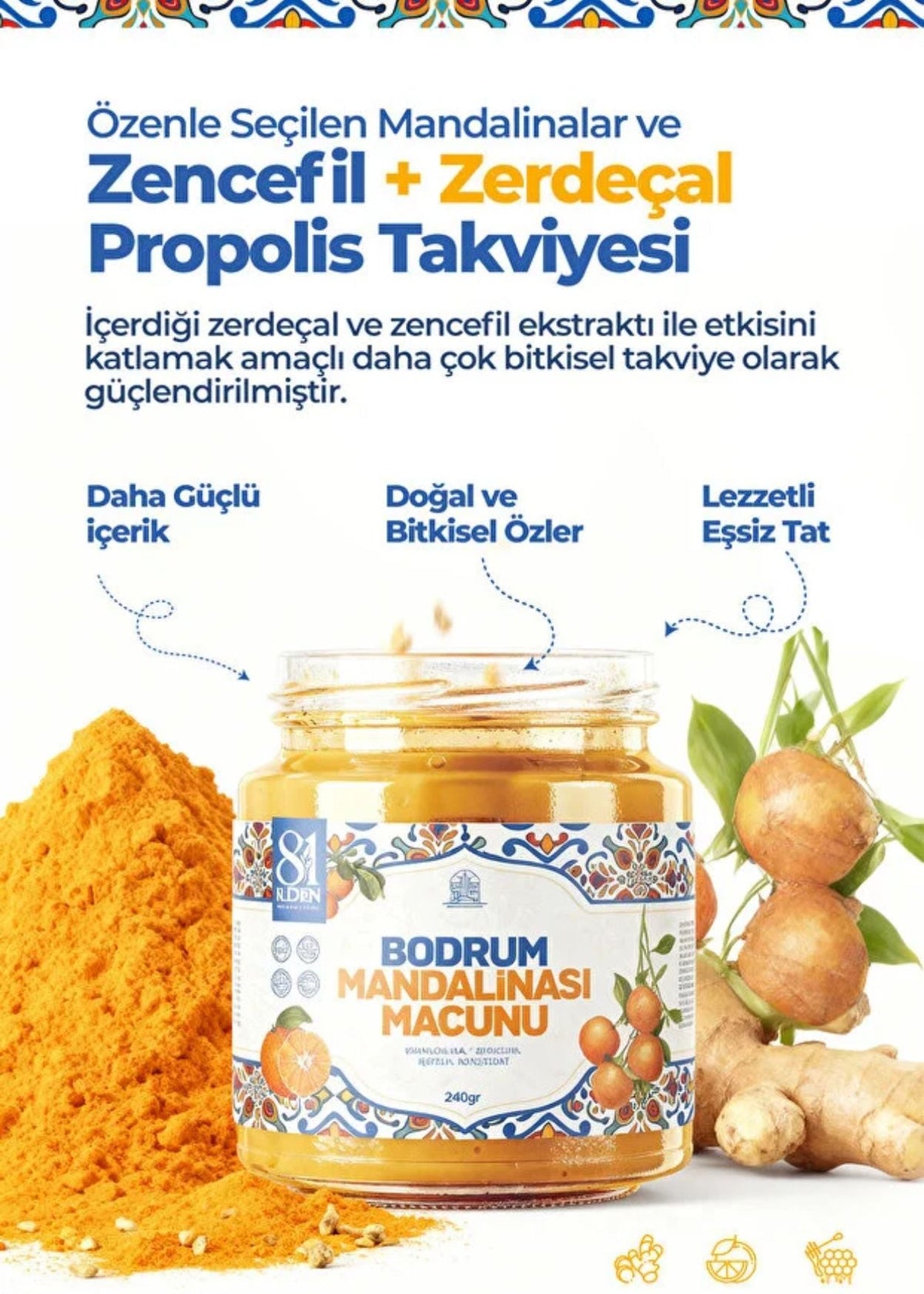Bodrum Mandalinası Macunu 240g