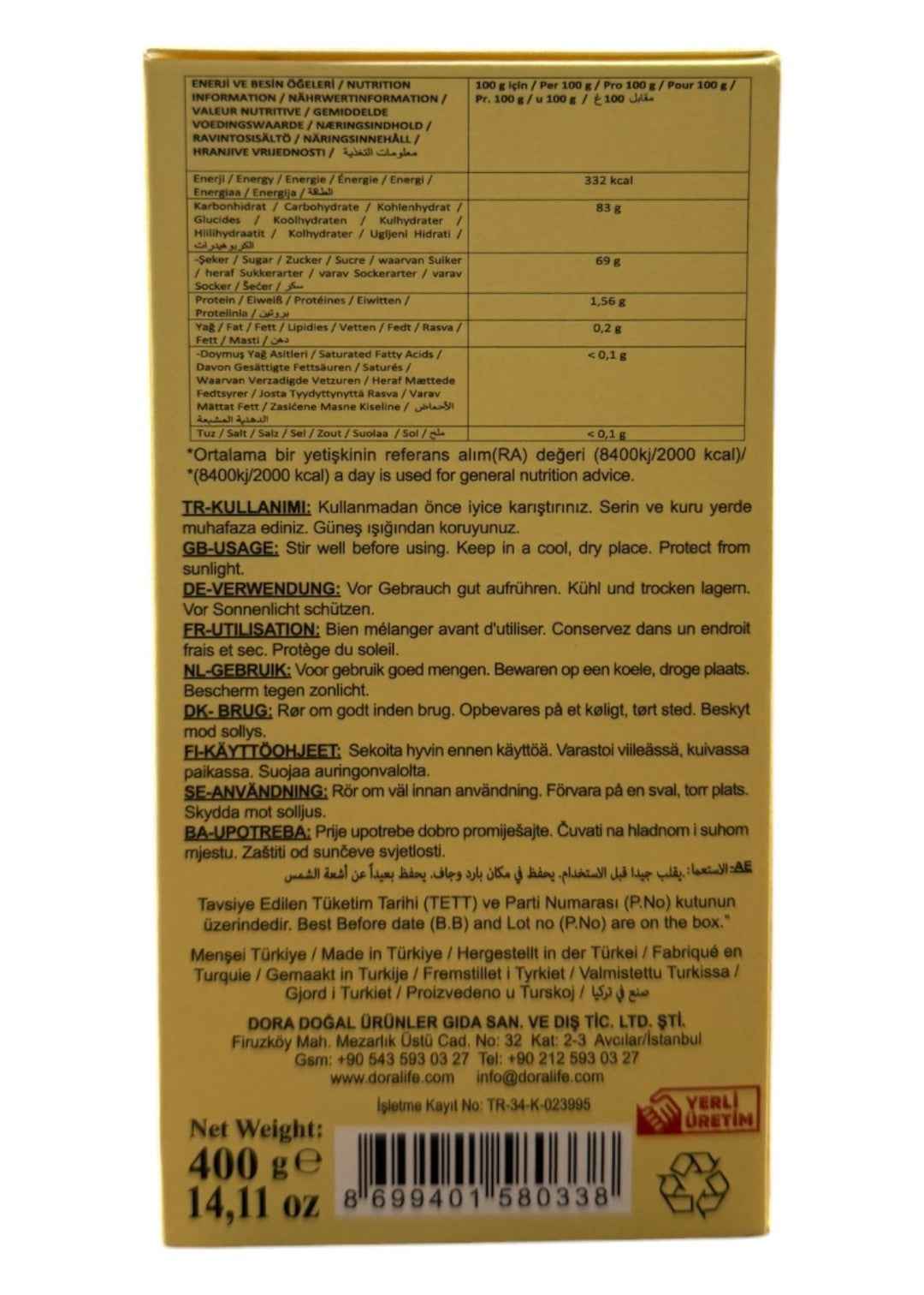 Manisa Mesir Macunu 400g