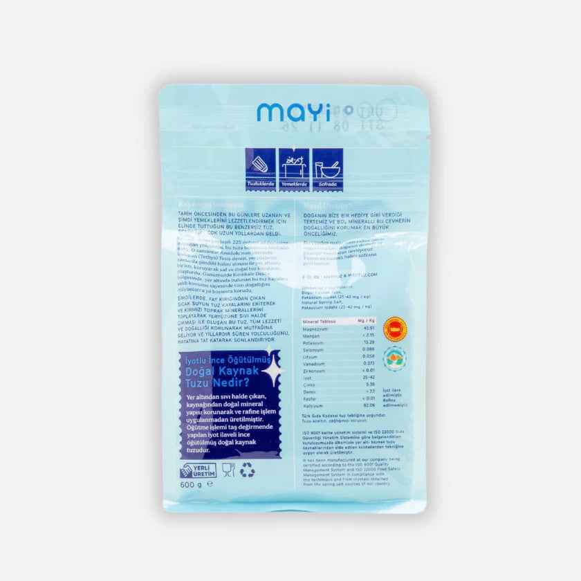 Mayi Öğütülmüş Sofra Tuzu (iyot ilaveli) 600g