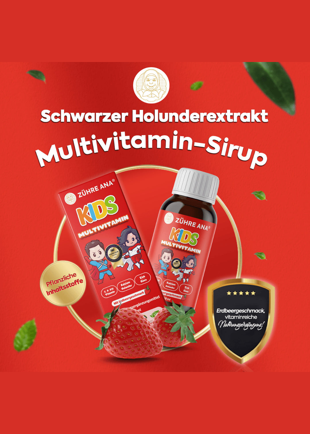 Zühre Ana Kids Multivitamin Çilekli Şurup 150ml