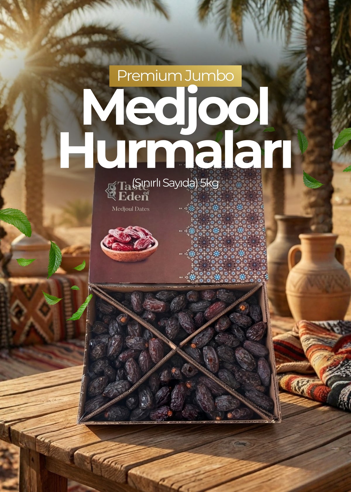 Premium Jumbo Medjool Hurmaları (Sınırlı Sayıda) 5kg
