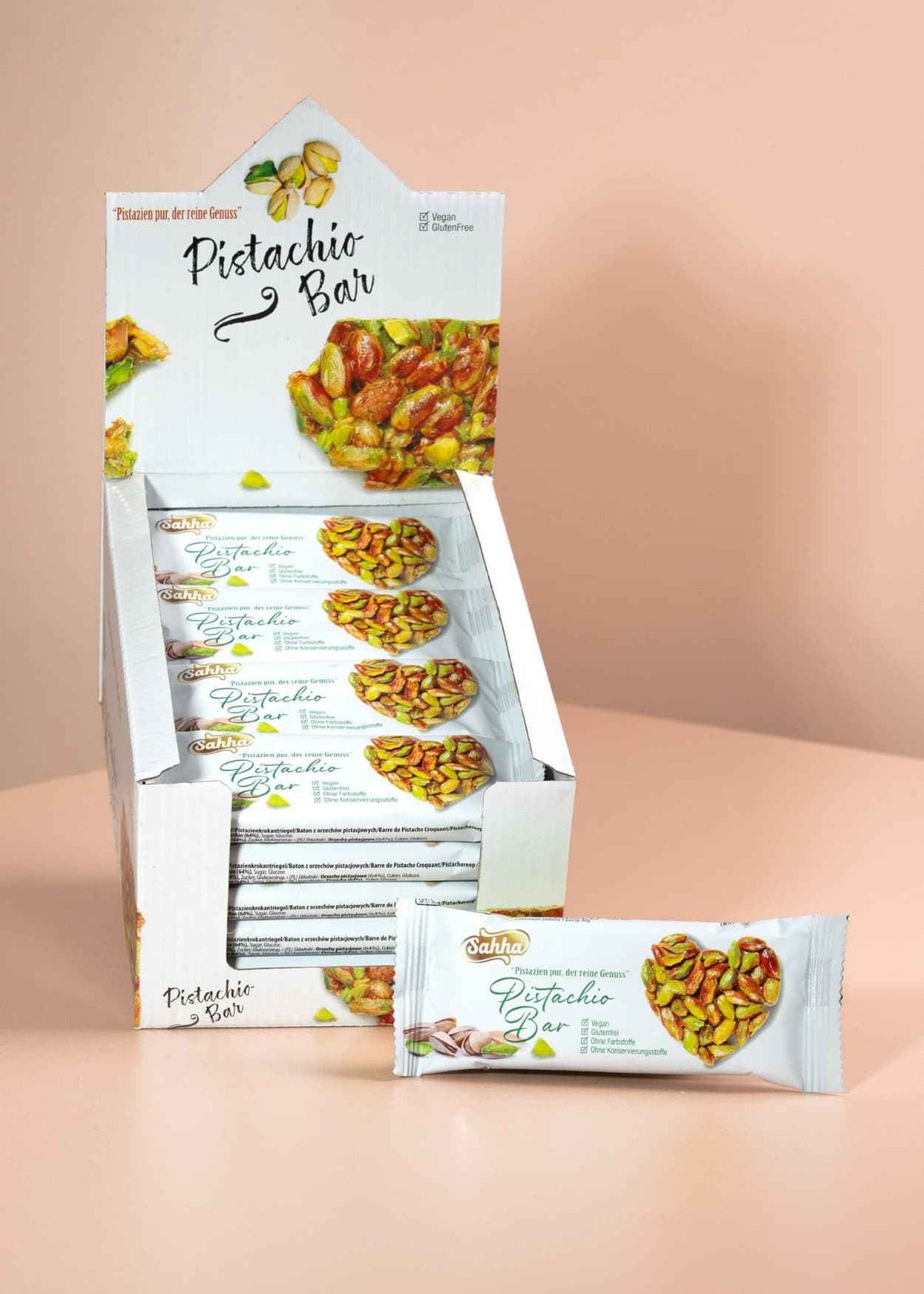 Sahha Glutensiz Antep Fıstıklı Bar 40g