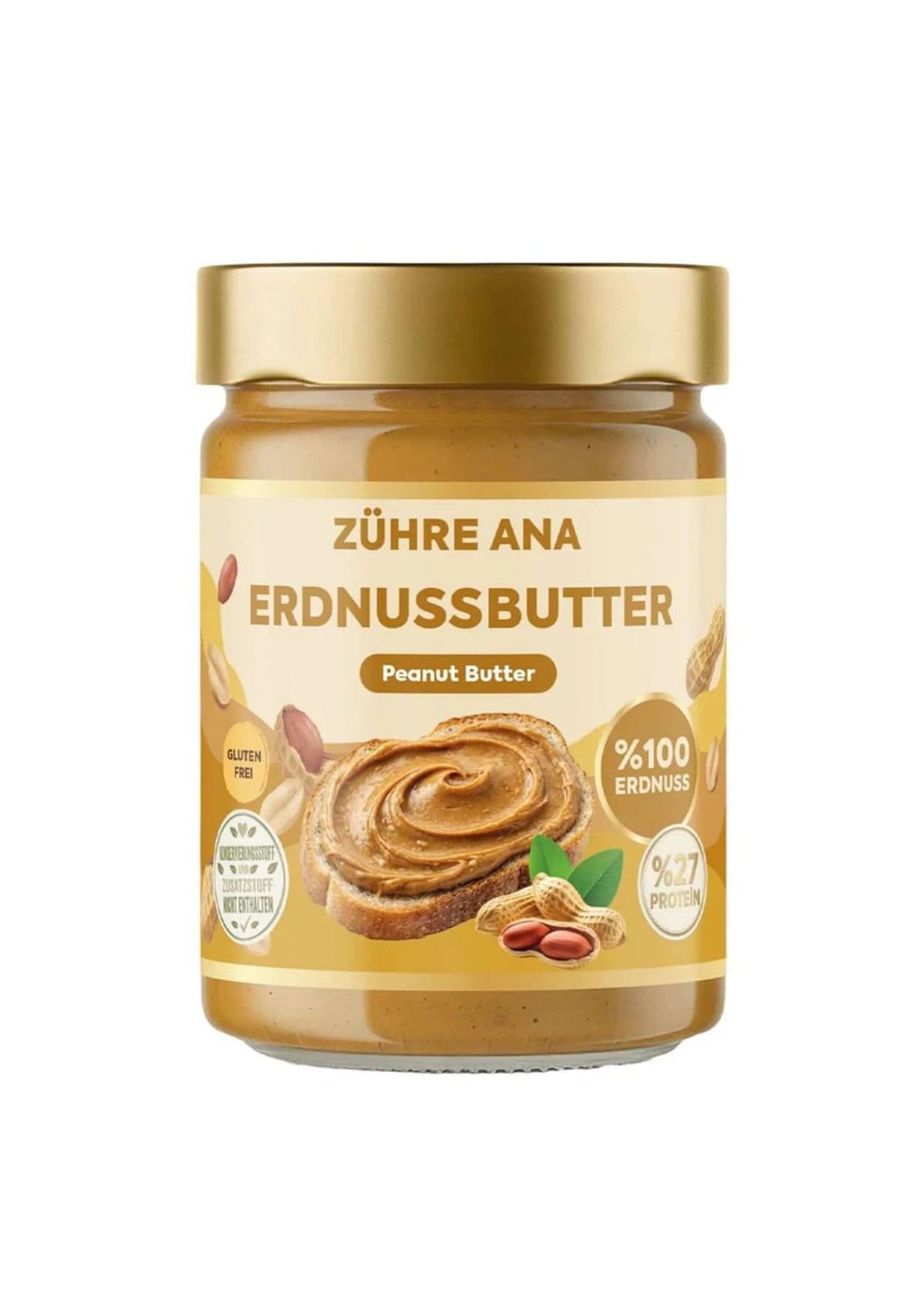 Zühre Ana Zuckerfreie 100% Erdnussbutter 315g
