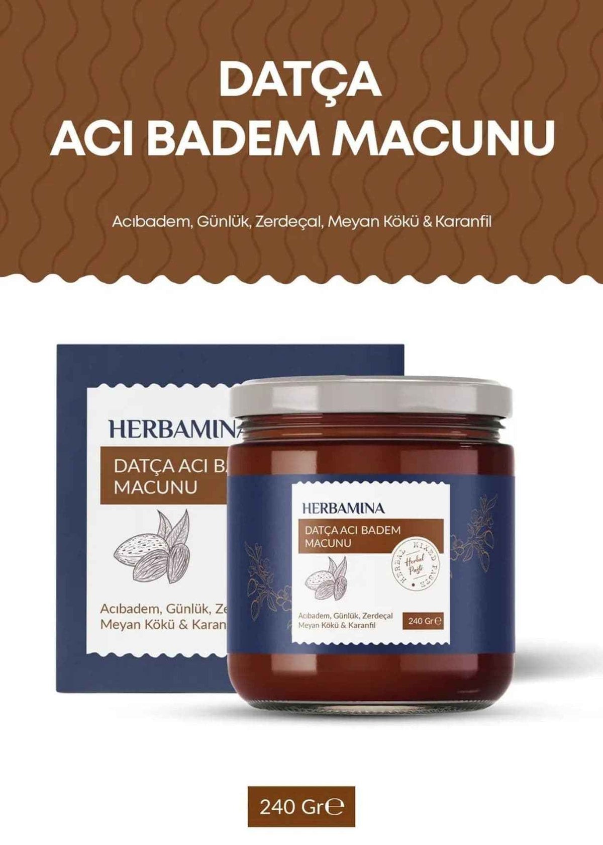 Herbamina Datça Bittermandel-Paste 240g