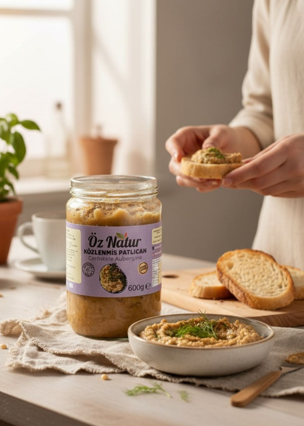 Öznatur Odun Ateşinde Közlenmiş Patlıcan 600g