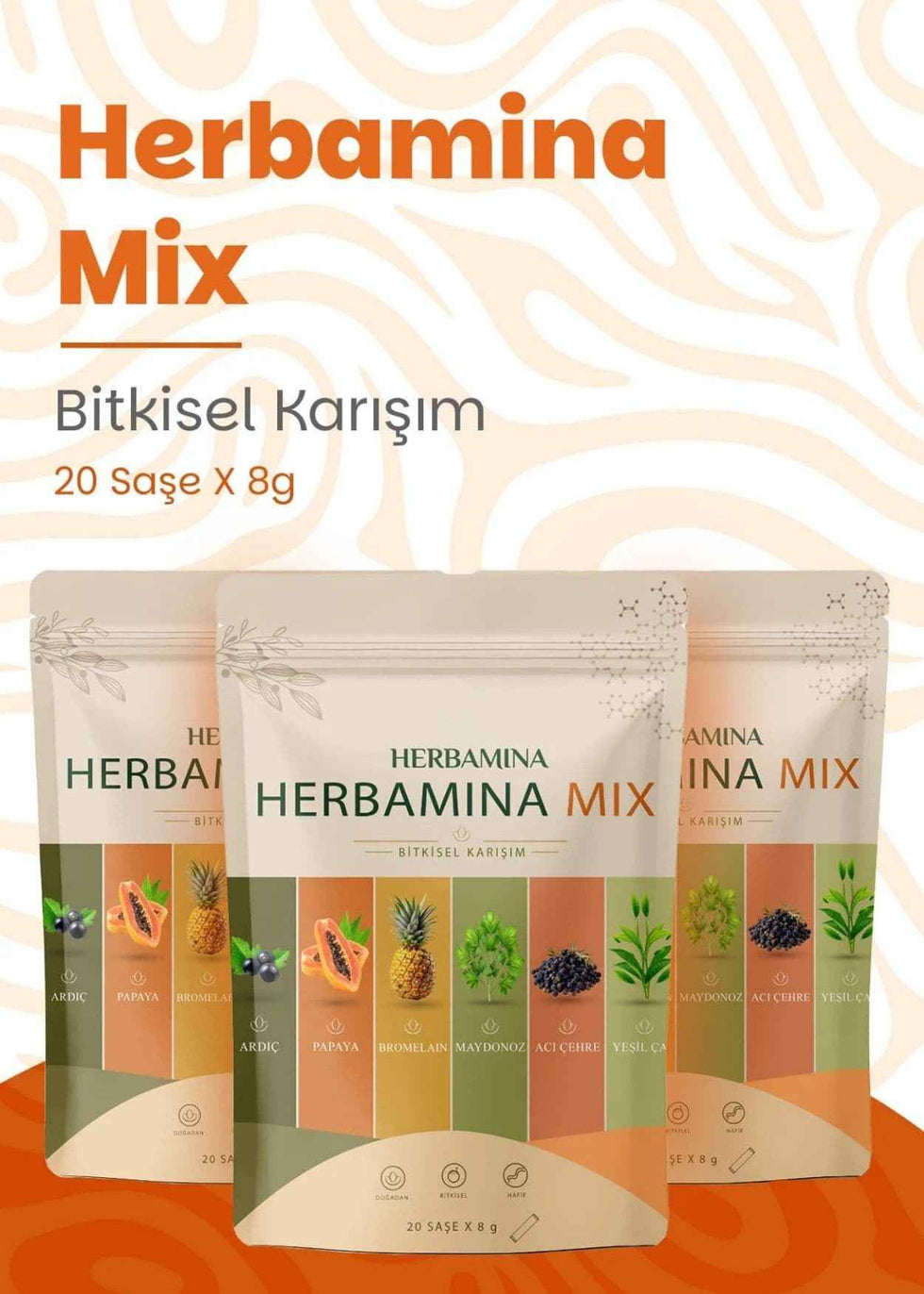 Herbamina Mix Bitkisel Karışımı 20 x 8g
