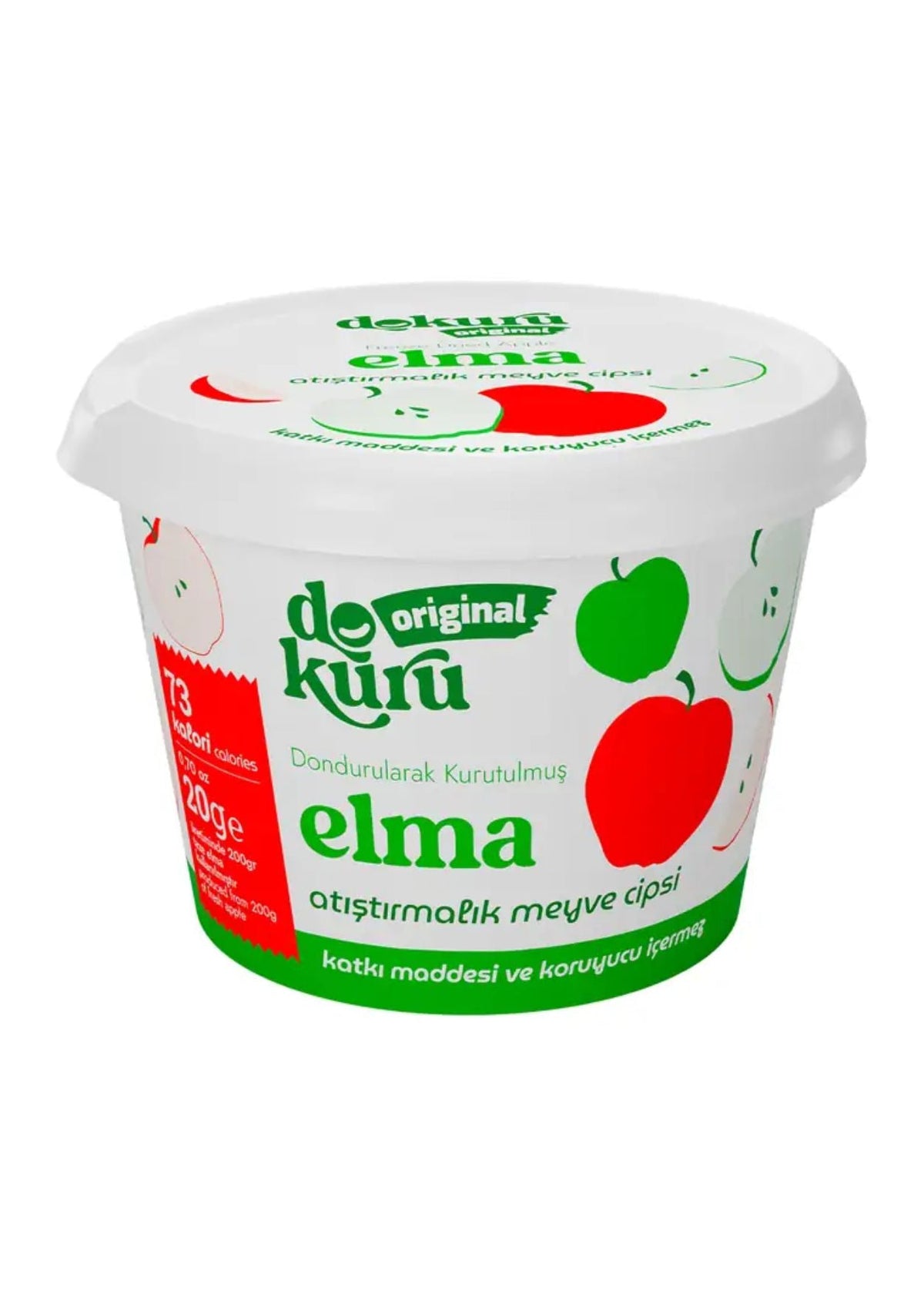 Dokuru Gefriergetrocknete Apfel (Fruchtchips) 20g