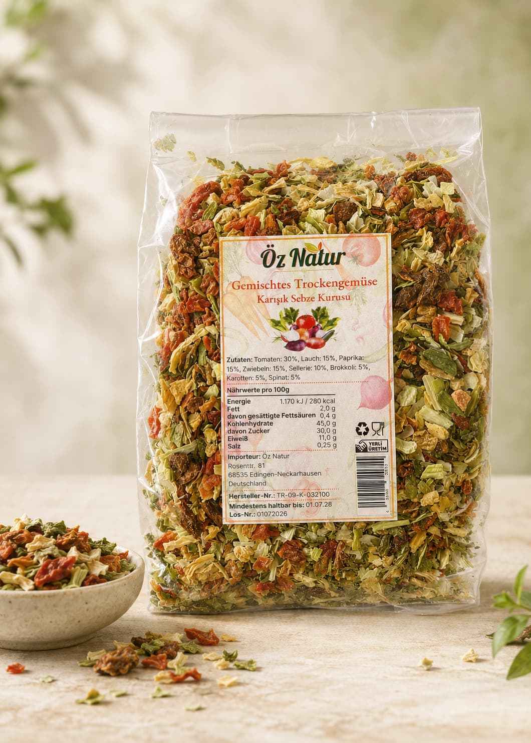 Gemischtes Trockengemüse 150g