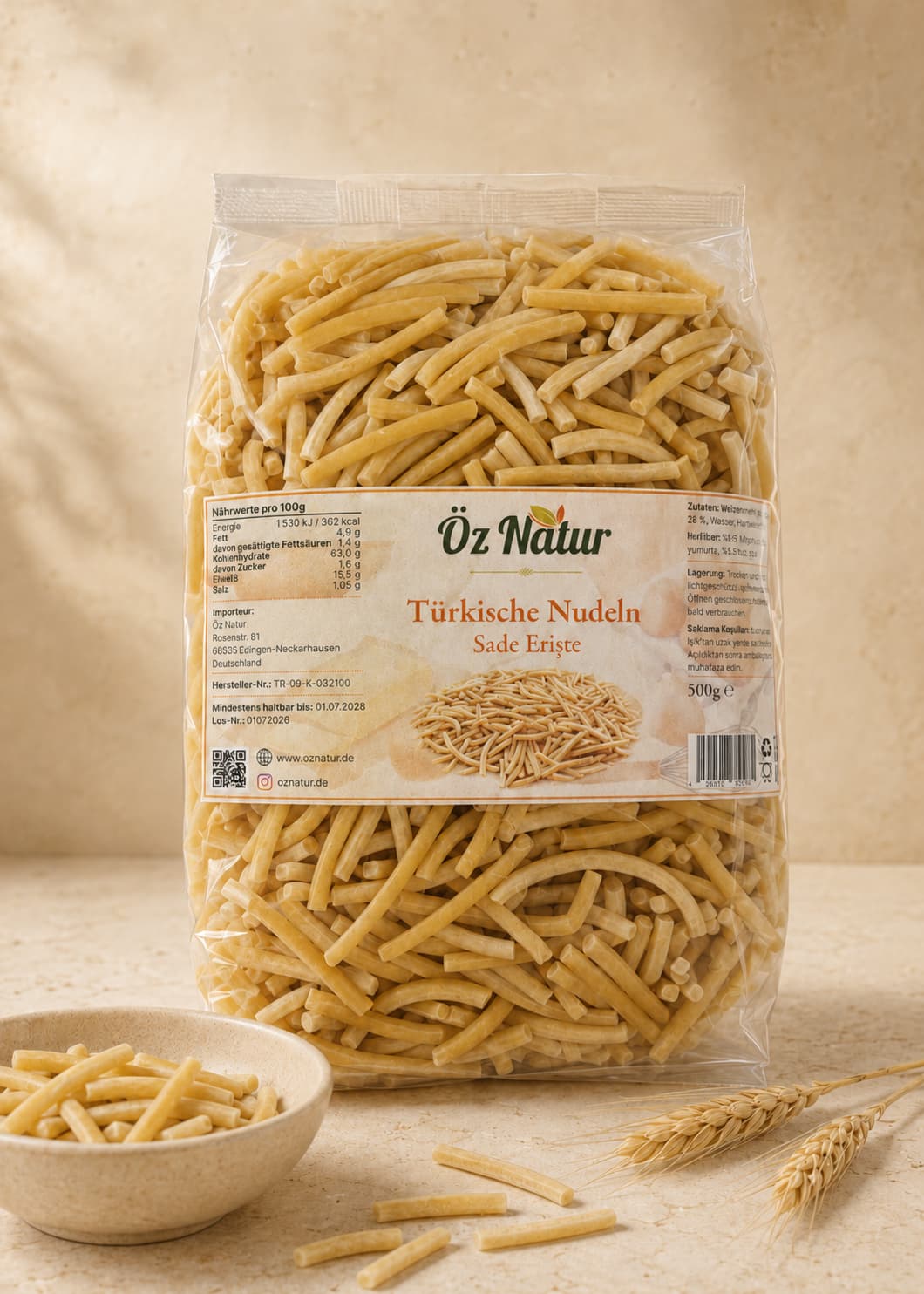 Sade Köy Yumurtalı Erişte 500g