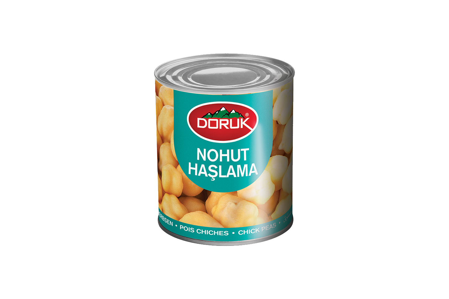 Doruk Ön Pişirilmiş Nohut 800g, Teneke