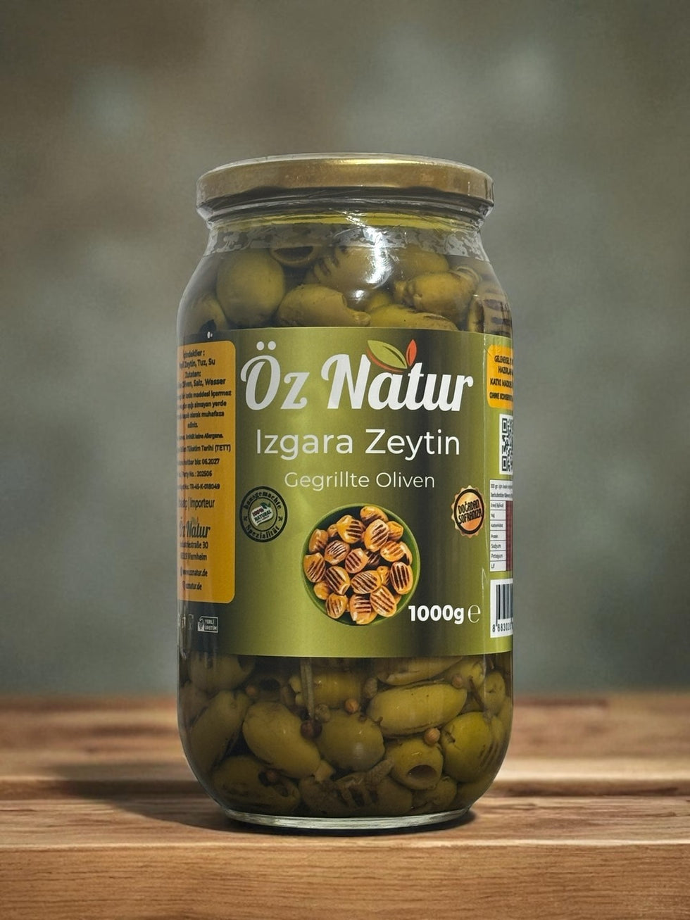Öznatur Gegrillte Grüne Oliven 1kg