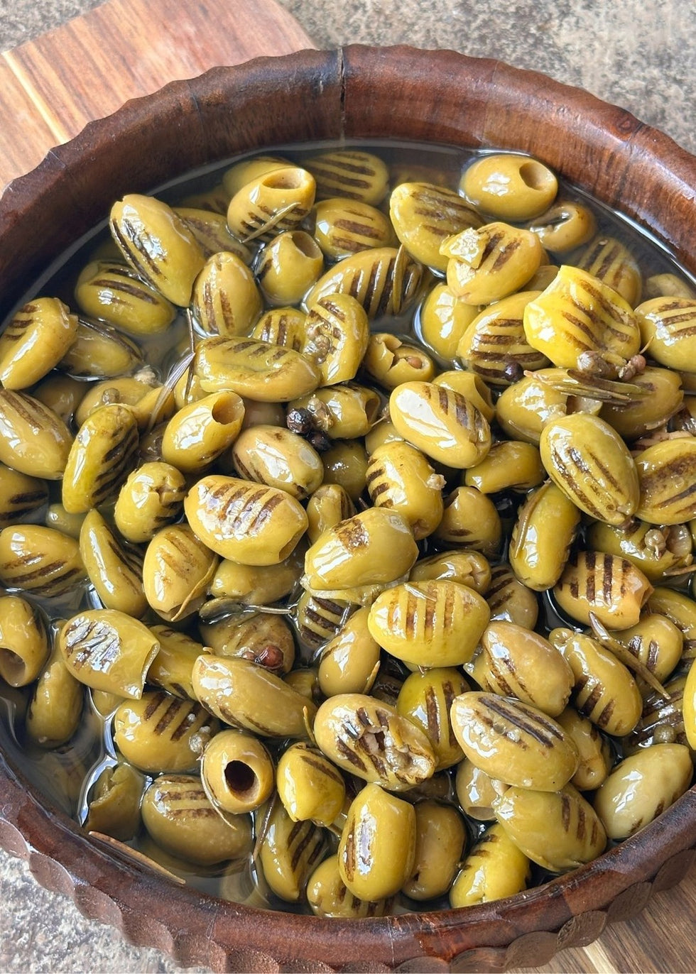 Öznatur Gegrillte Grüne Oliven 1kg