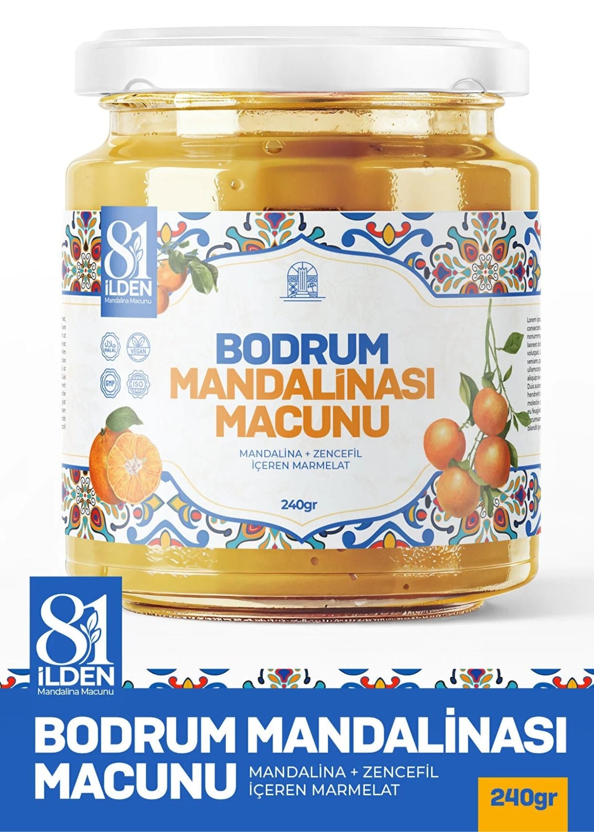 Bodrum Mandalinası Macunu 240g