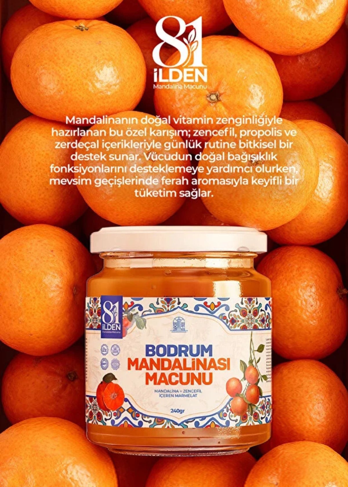 Bodrum Mandalinası Macunu 240g
