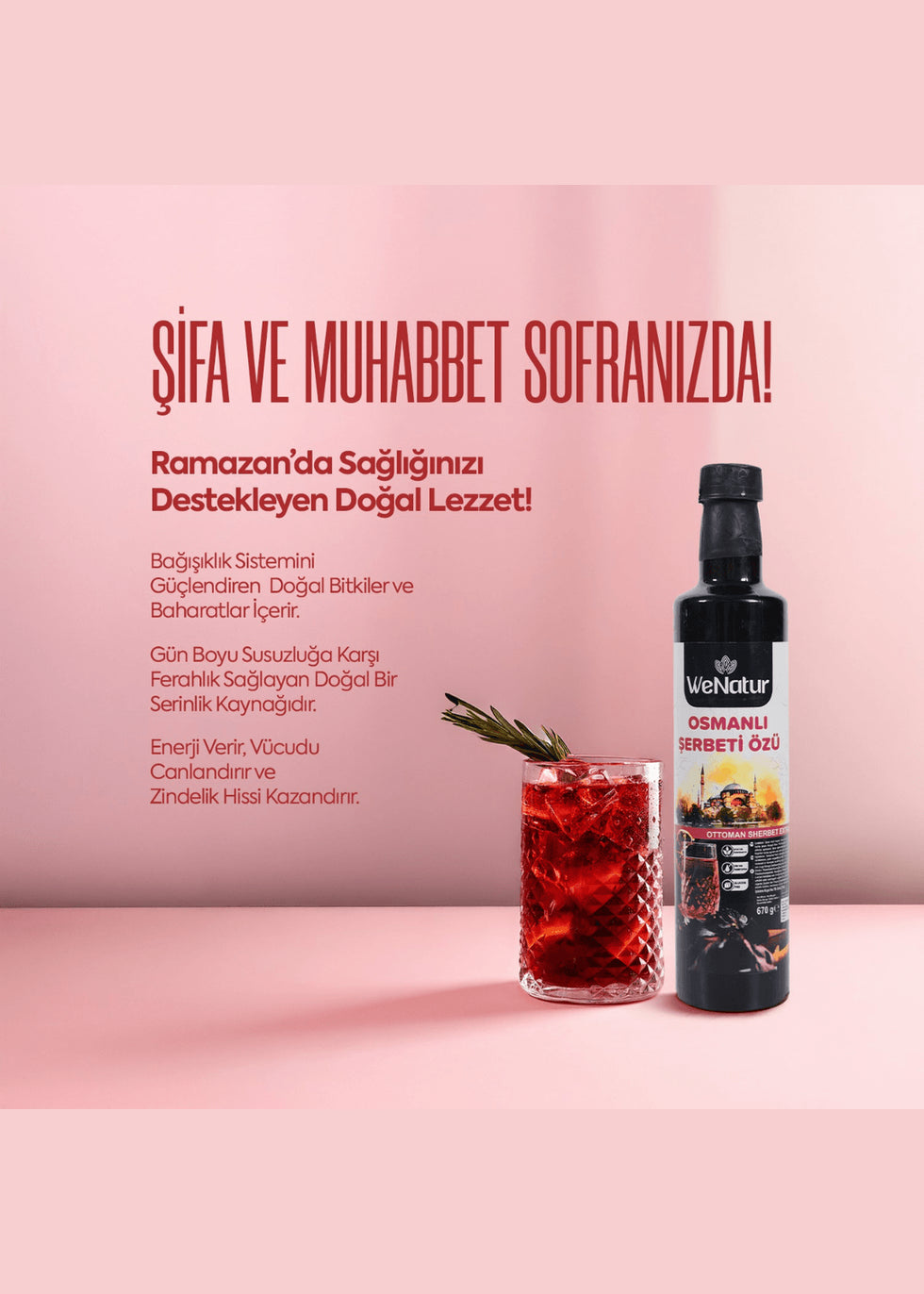 Osmanlı şerbeti Özü 670 ml