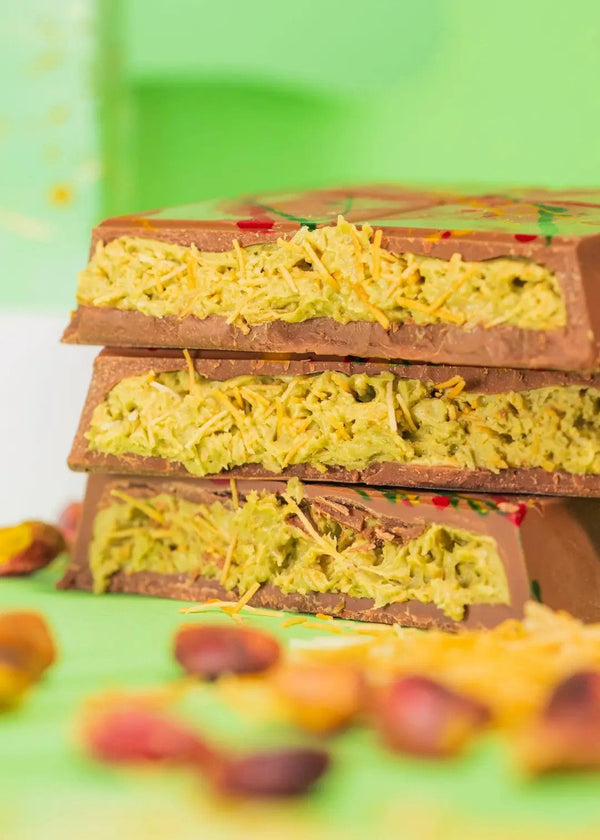 Schokolade mit Kadayif und Pistazien 100g