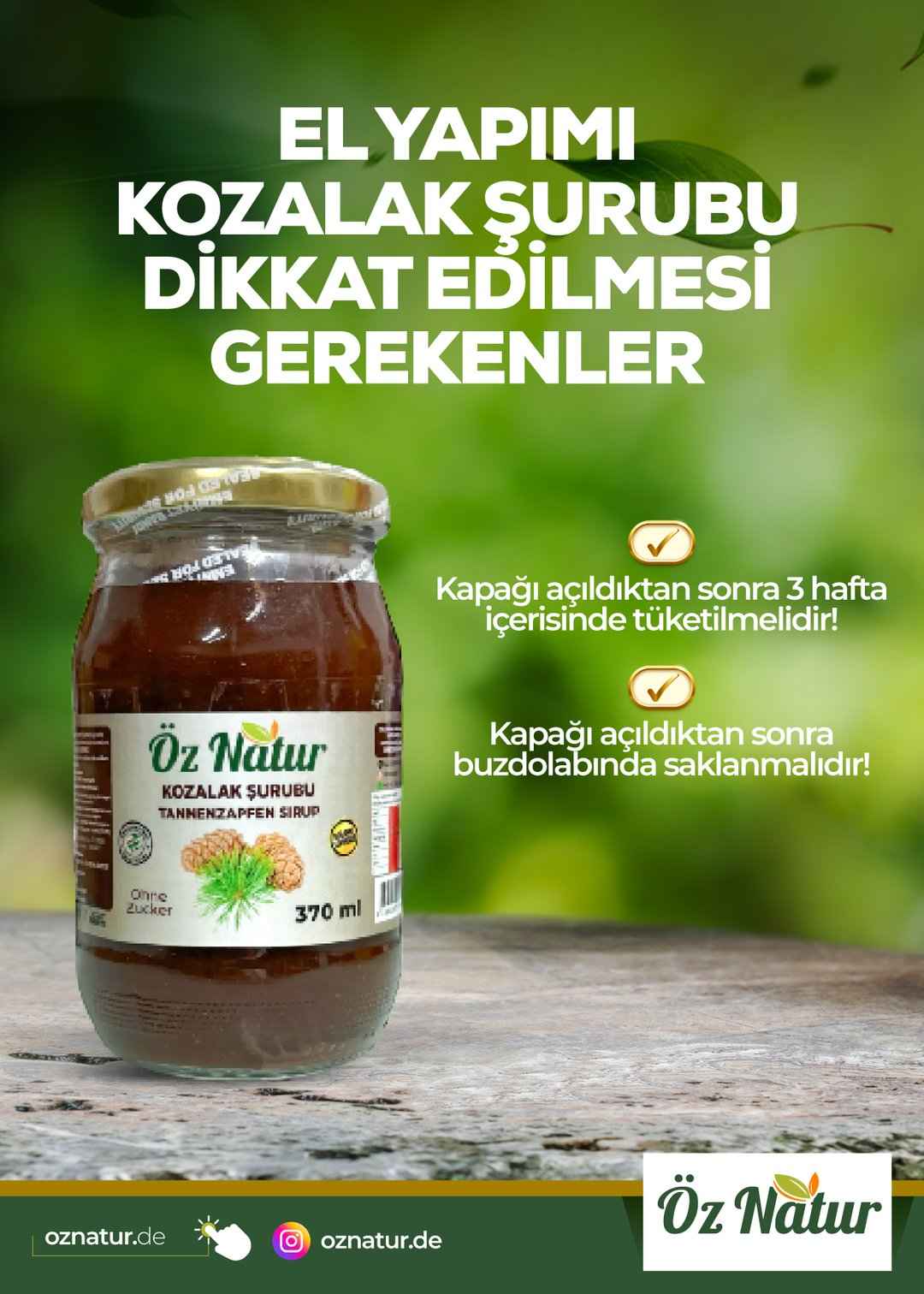 Kozalak Şurubu (Sıvı) 370ml