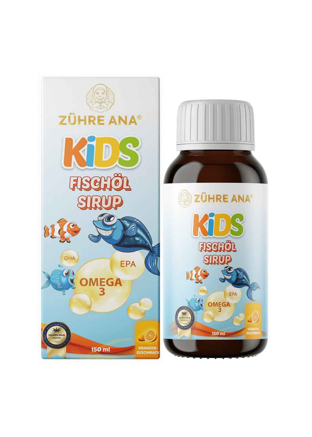 Zühre Ana Kids Balık Yağı Şurubu (Portakal aromalı) 150ml