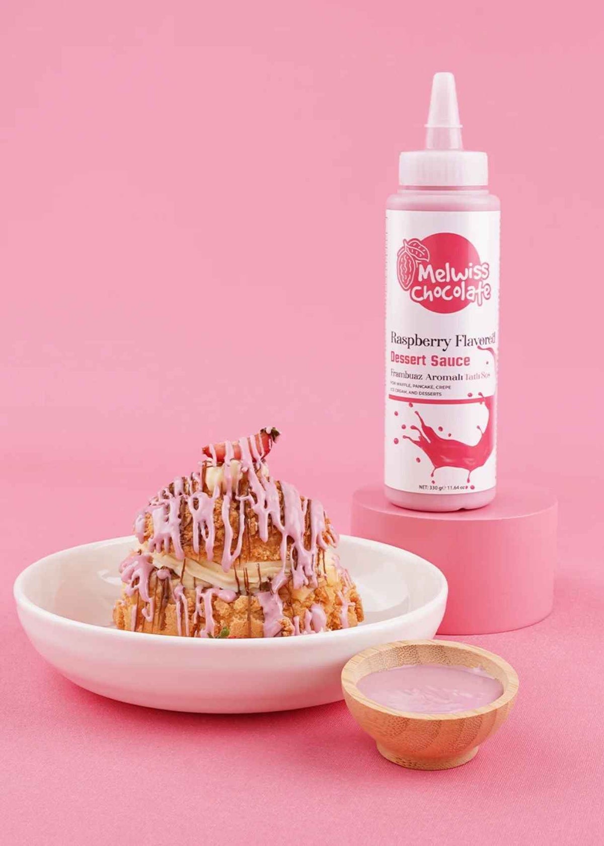 Melwiss Chocolate - Frambuaz Aromalı Tatlı Sosu 330g