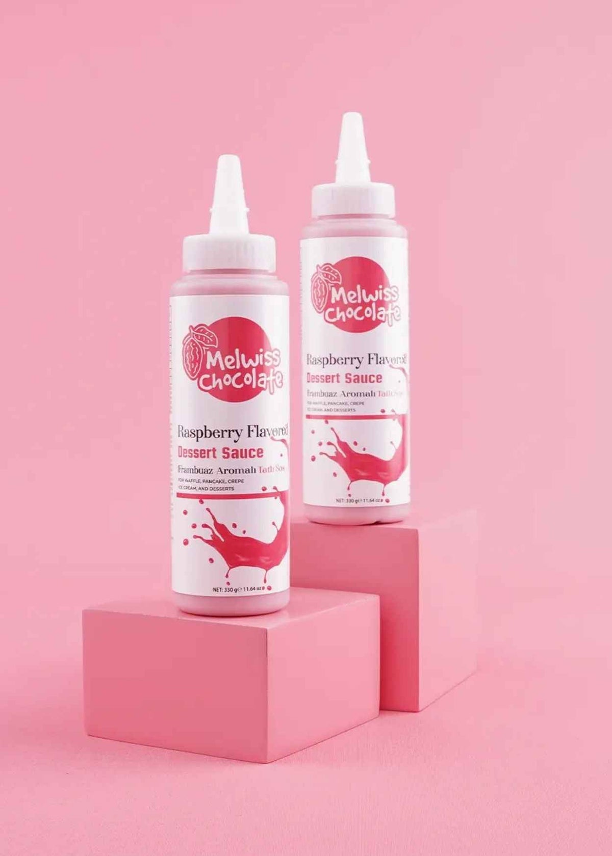 Melwiss Chocolate - Frambuaz Aromalı Tatlı Sosu 330g