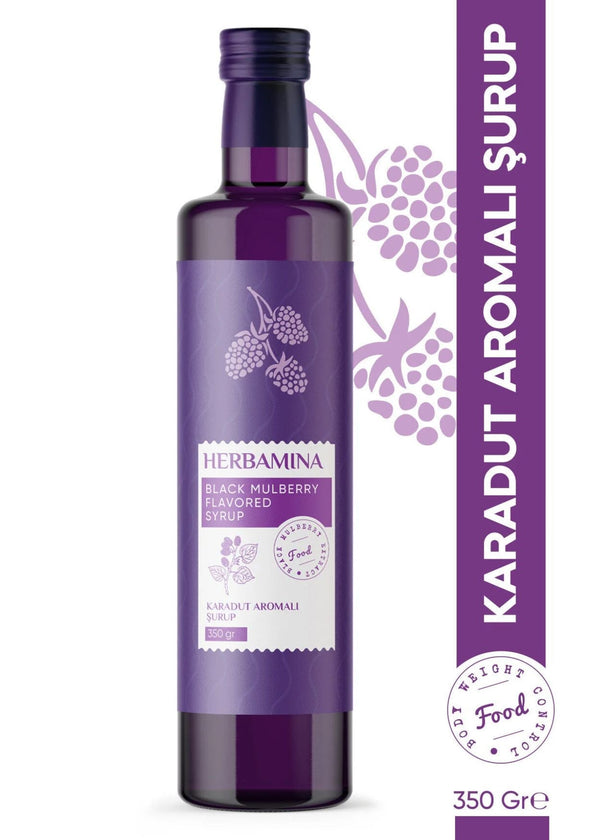 Herbamina Karadut Aromalı Şurup 350g