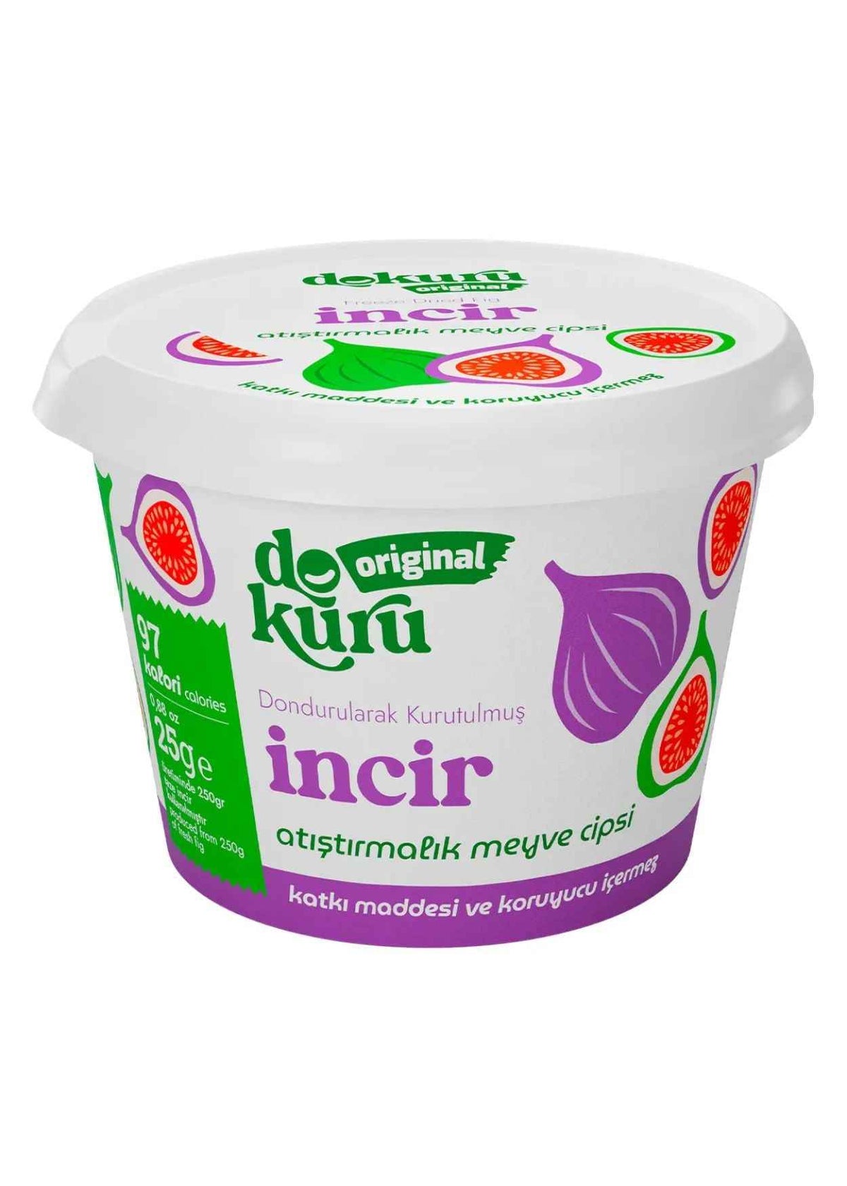 Dokuru Dondurularak Kurutulmuş İncir (Meyve Cipsi) 25g