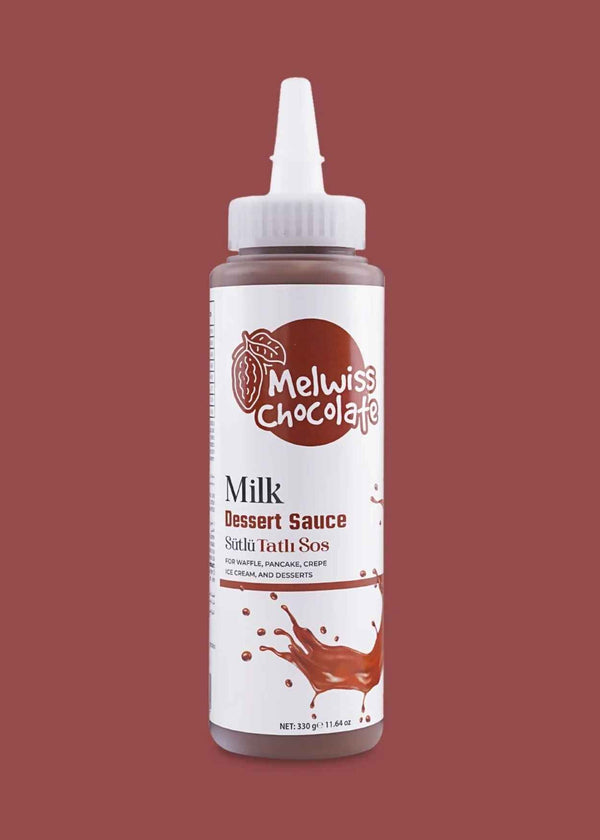 Melwiss Chocolate - Sütlü Tatlı Sos - Waffle & Krep & Pankek Sosu 330g