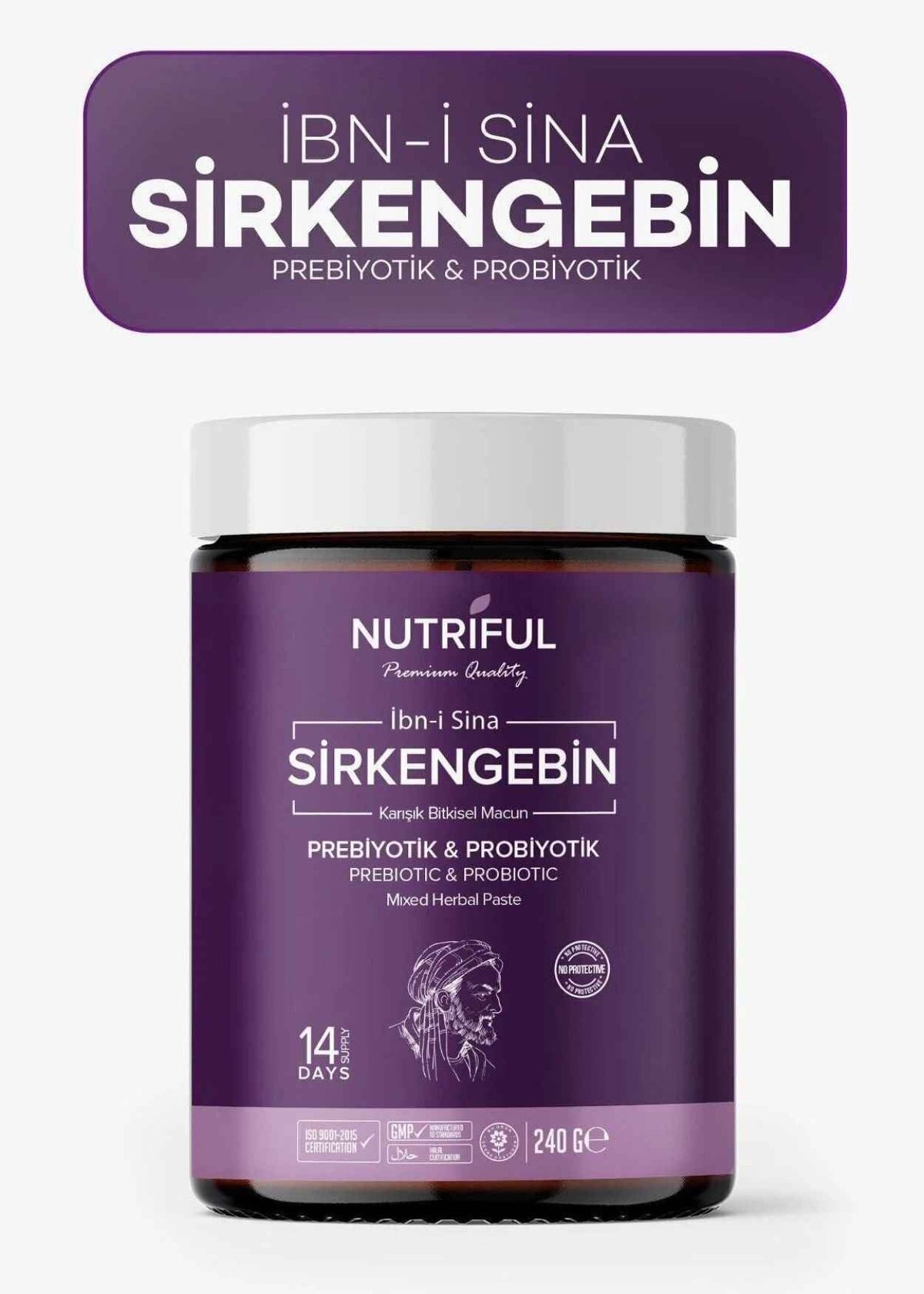 Nutriful Ibn-i Sina Sirkengebin Prebiyotik & Probiyotik Bitkisel Macun 240g