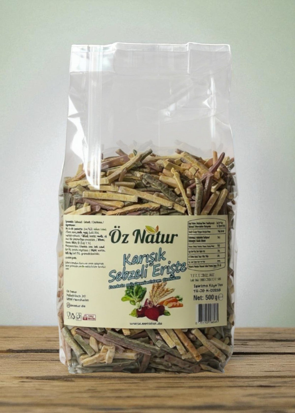 Karışık Sebzeli Köy Yumurtalı Erişte 500g