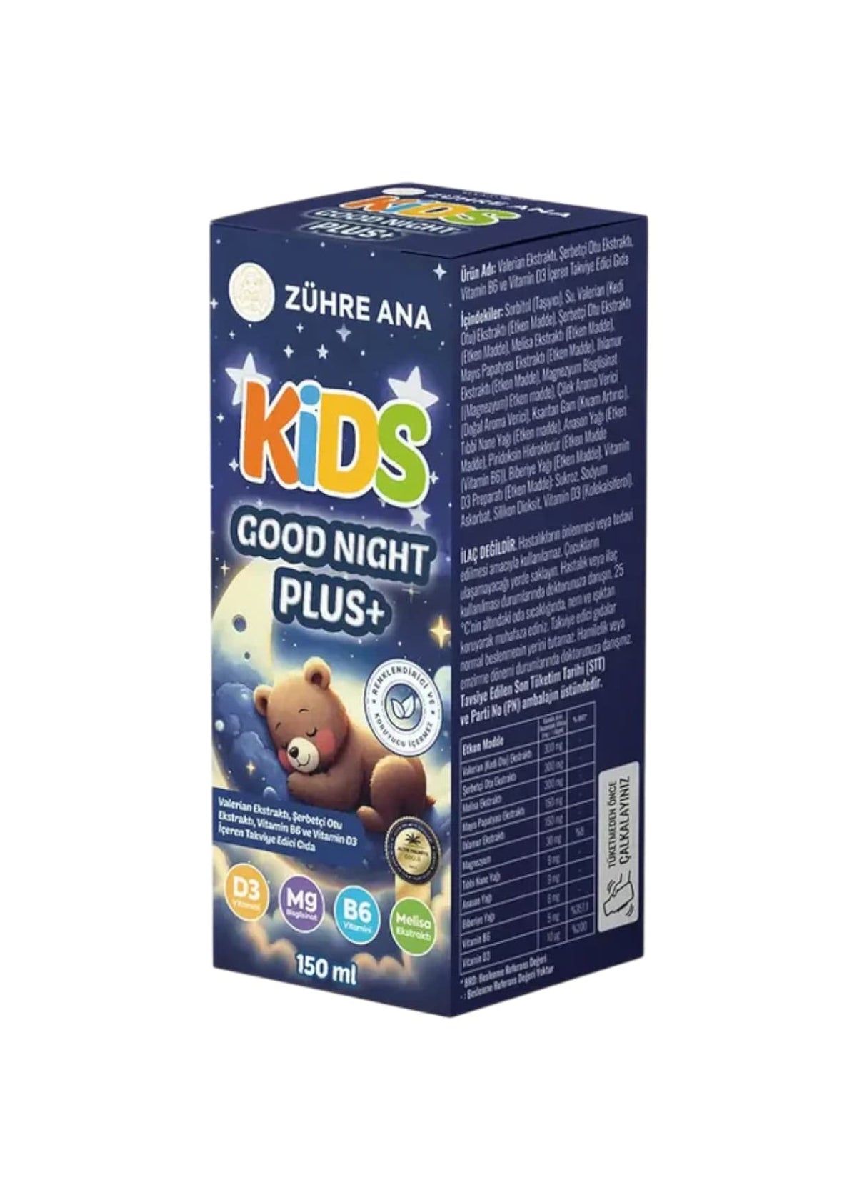 Zühre Ana Kids Good Night Plus Şurup 150ml