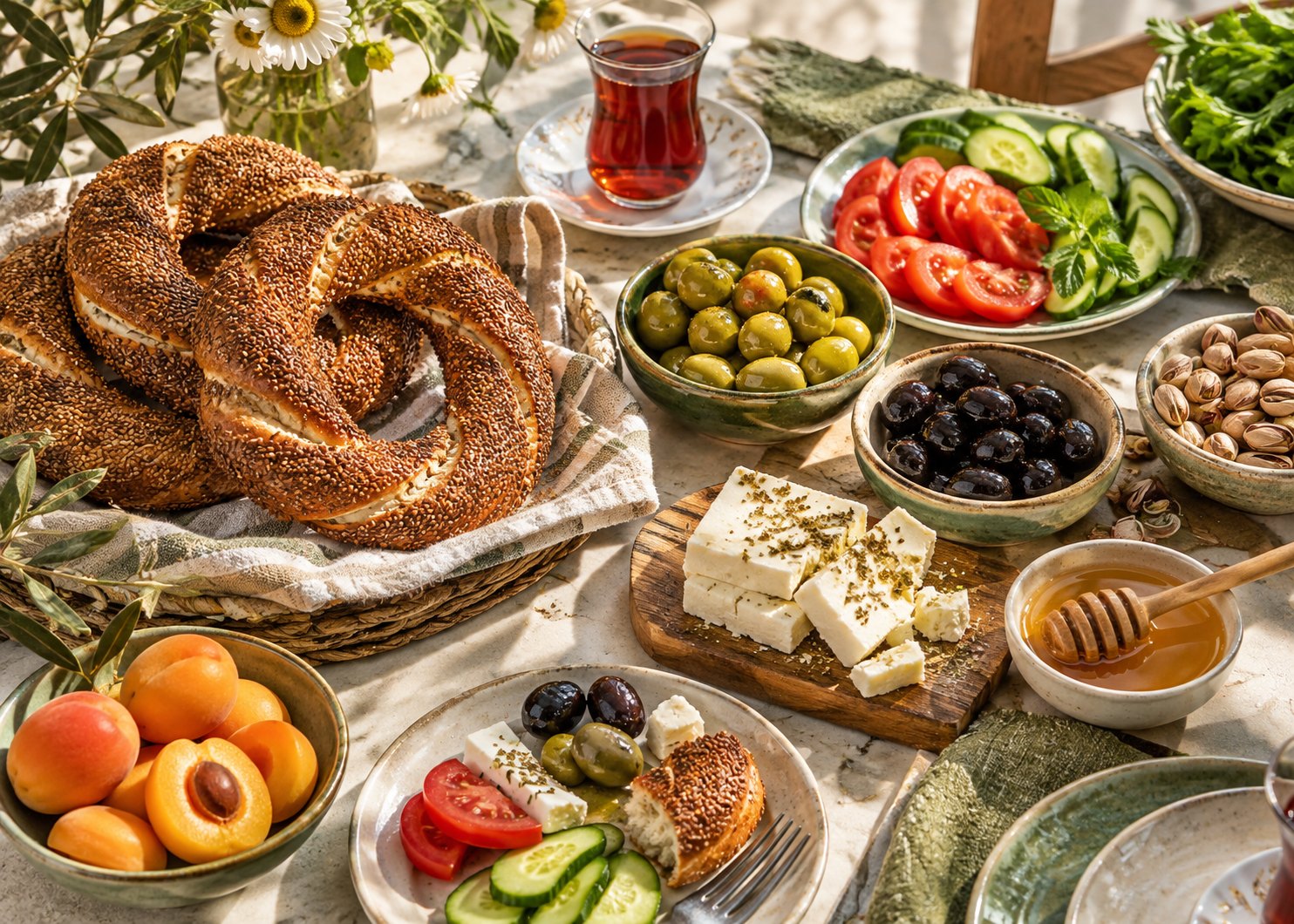 Türk kahvaltısı ve sofralık lezzetler